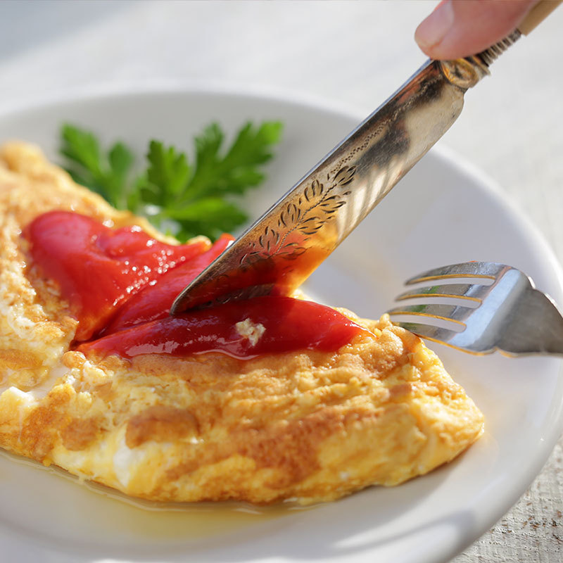 夢の卵で作ったオムレツ