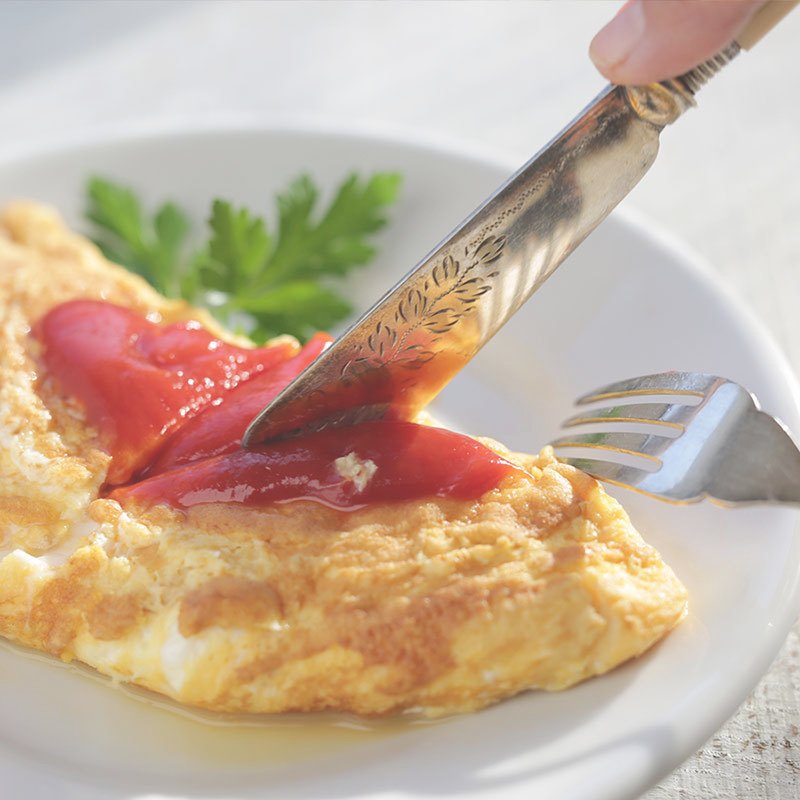 夢の卵で作ったオムレツ